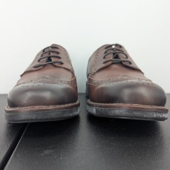Pikolinos Brown Leather Wingtip Oxford Shoes Men’s 40 Lace-Up Comfort Timeless - Picture 3 of 10